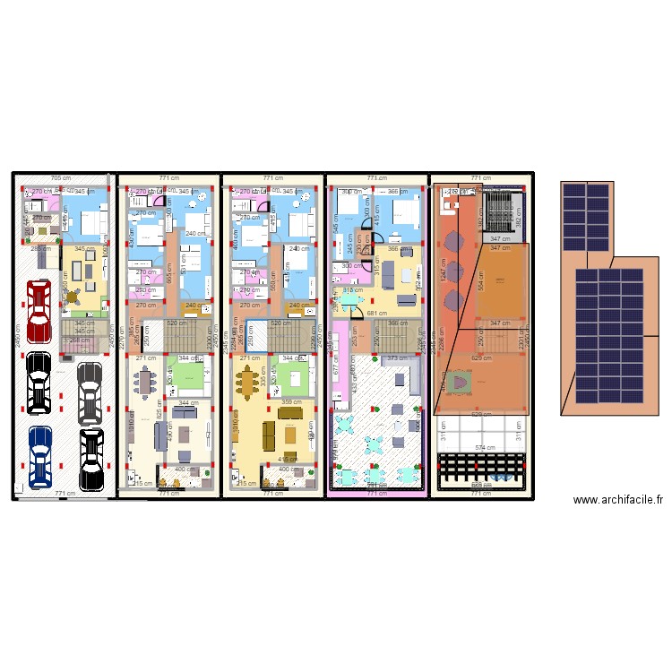 8/25 amélioré 2apparte. Plan de 97 pièces et 865 m2