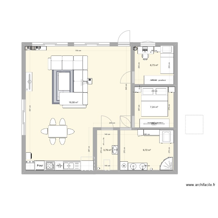 Lantrade. Plan de 0 pièce et 0 m2