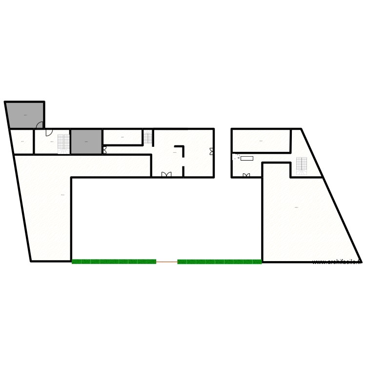 Hôtel Solstice. Plan de 9 pièces et 1091 m2