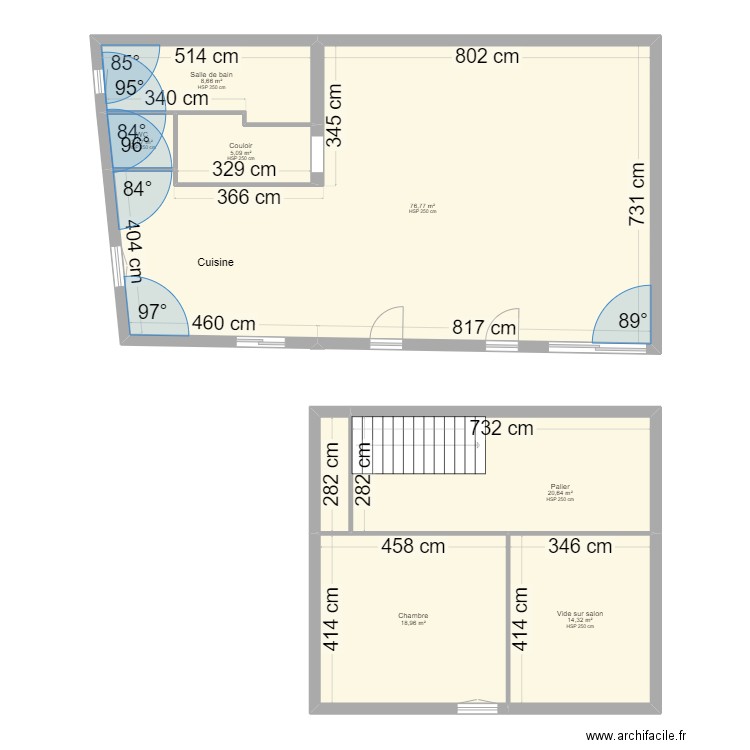 LAFLEUR. Plan de 8 pièces et 149 m2