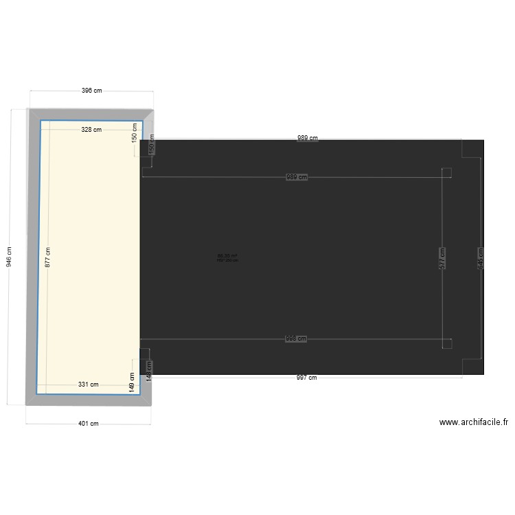 Chalet février 20. Plan de 7 pièces et 165 m2