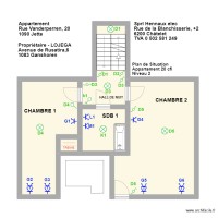 Plan de situation appartement 20 cfi niveau 2