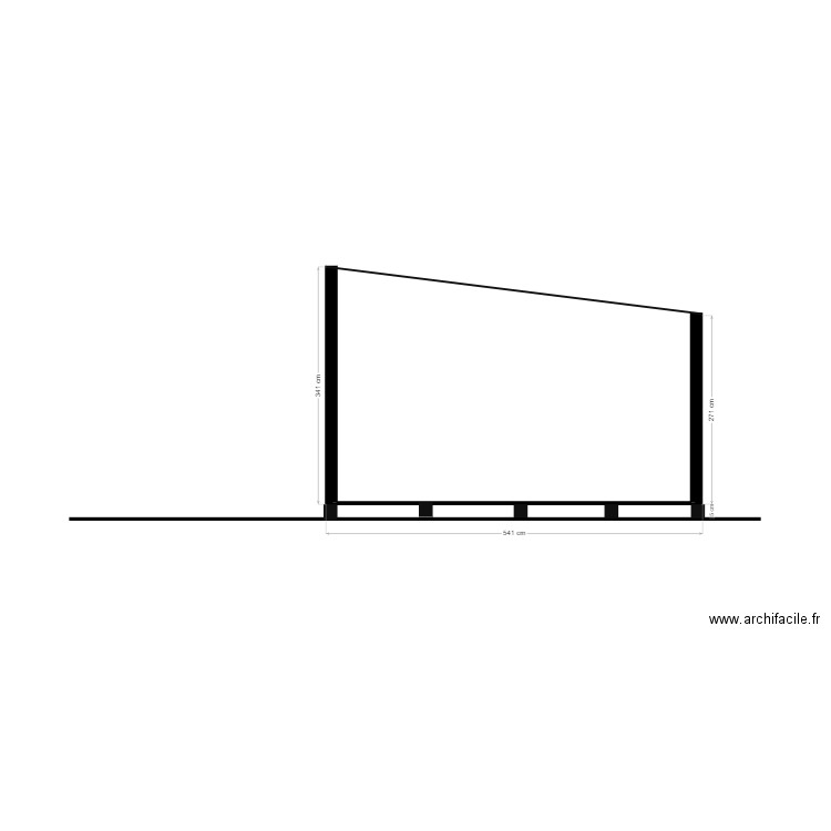 INIT_FACADE_SUD. Plan de 0 pièce et 0 m2