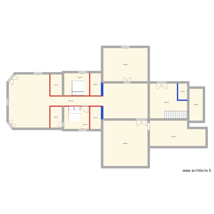 CASTEJA RDC PRO. Plan de 13 pièces et 235 m2