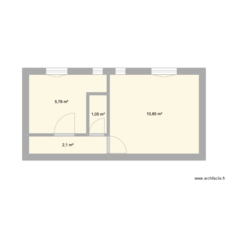 SDB4. Plan de 4 pièces et 20 m2