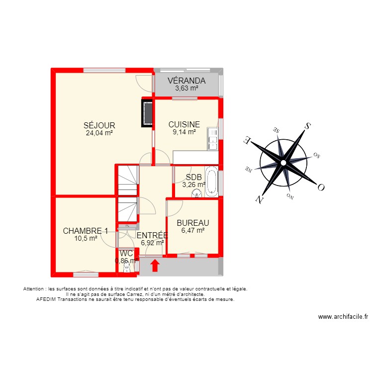 BI 22723 - . Plan de 28 pièces et 207 m2