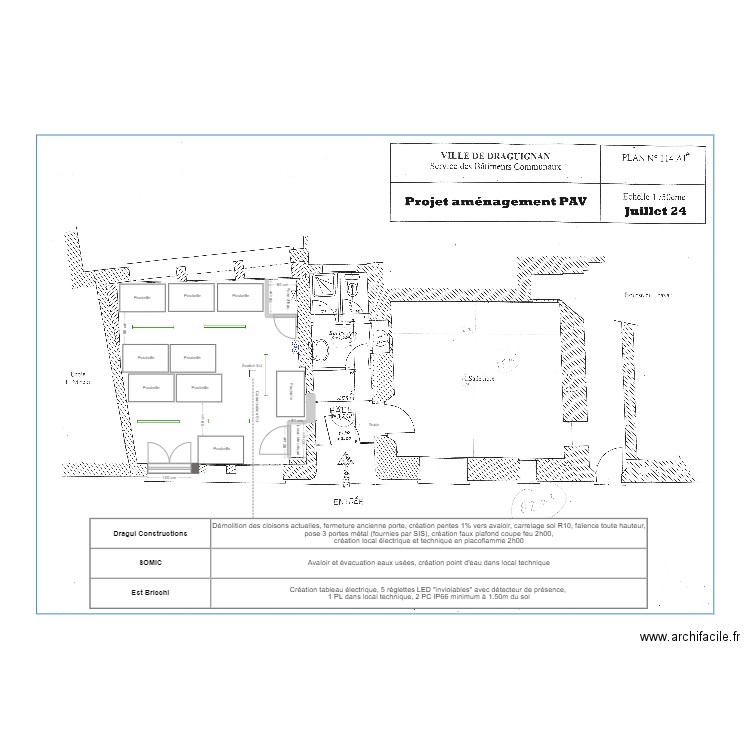 Projet PAV 1. Plan de 0 pièce et 0 m2