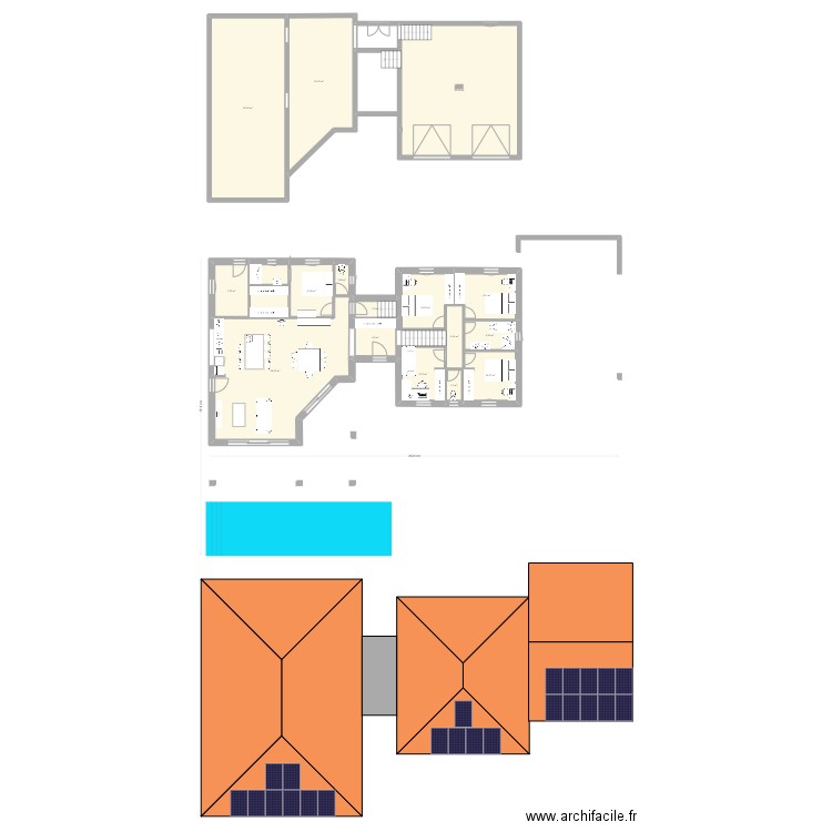 Maison Puj 9. Plan de 17 pièces et 310 m2