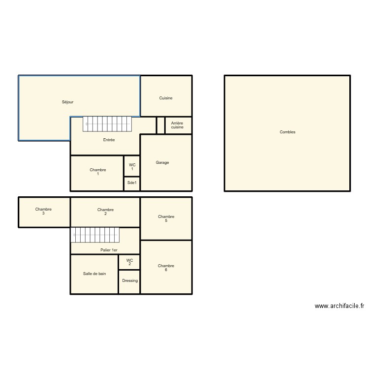 CLOHARS FOUESNANT MOUDEN. Plan de 18 pièces et 127 m2