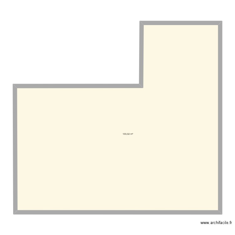 MAISON . Plan de 1 pièce et 133 m2