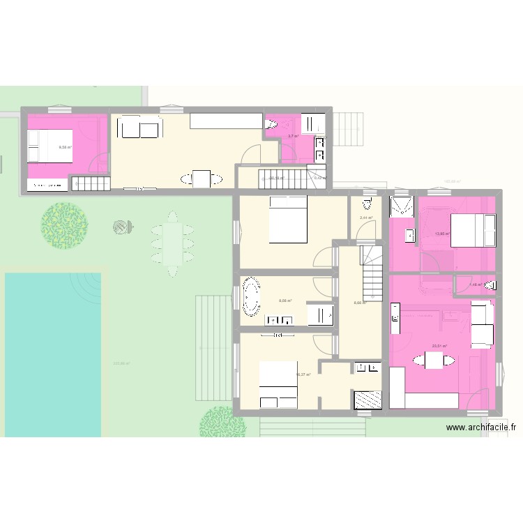 Am 24 2. Plan de 21 pièces et 663 m2