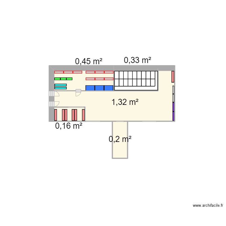 mob fact bayonne2. Plan de 5 pièces et 2 m2