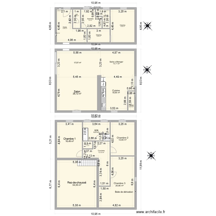 Antoine 2025. Plan de 18 pièces et 241 m2