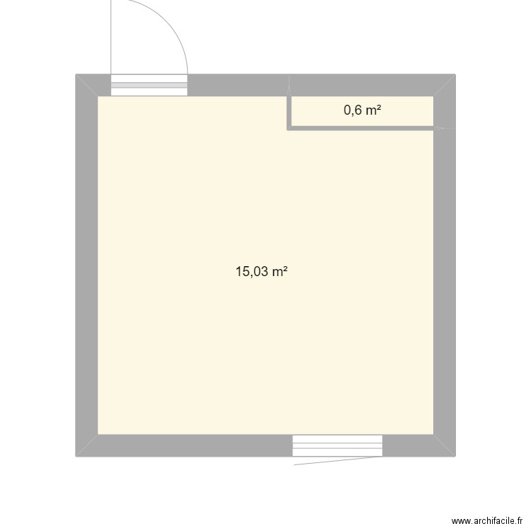 Salle de bain marbais 2024. Plan de 2 pièces et 16 m2