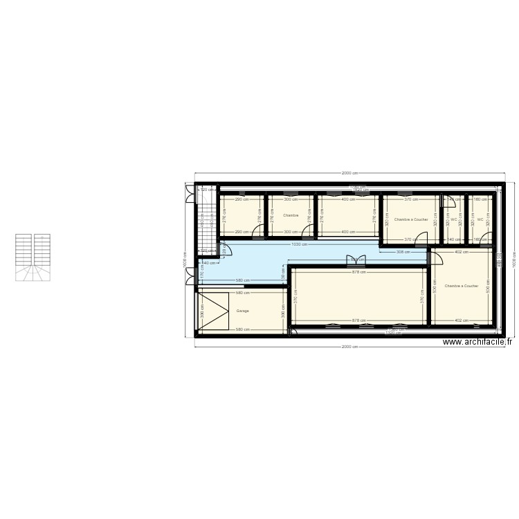 Plan de terrain 20mx10m Client 36 39 34 63 V3. Plan de 12 pièces et 168 m2