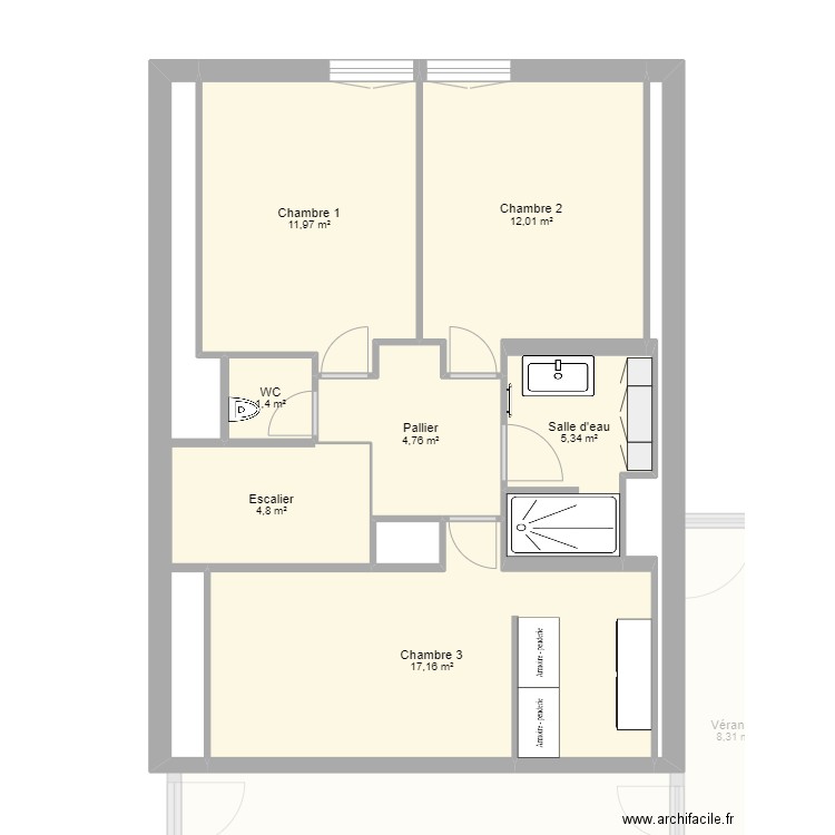 plan maison pabu. Plan de 19 pièces et 151 m2