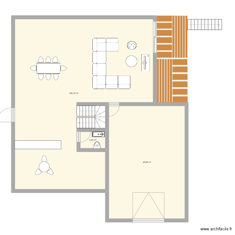 maison de reve. Plan de 3 pièces et 161 m2