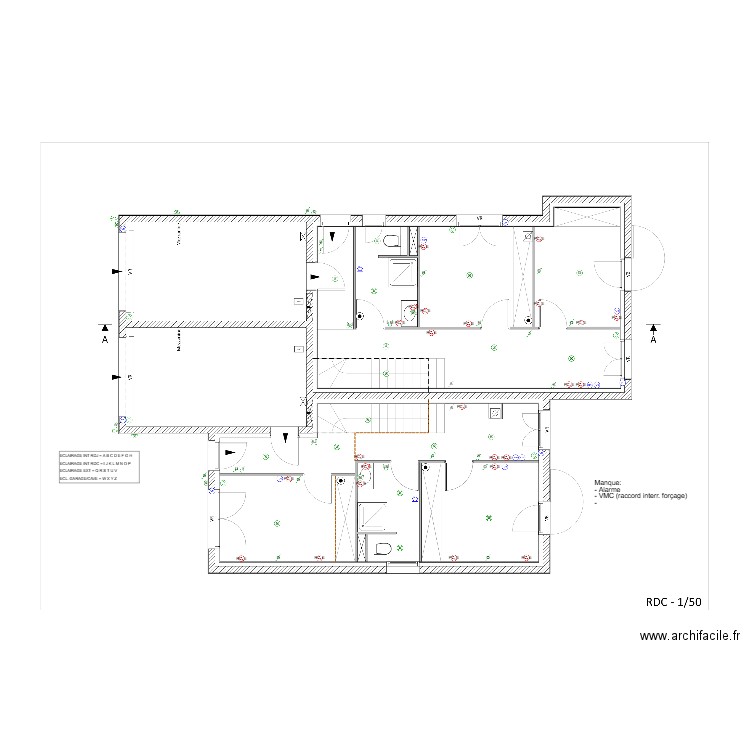 RDC - LIBELLE. Plan de 0 pièce et 0 m2