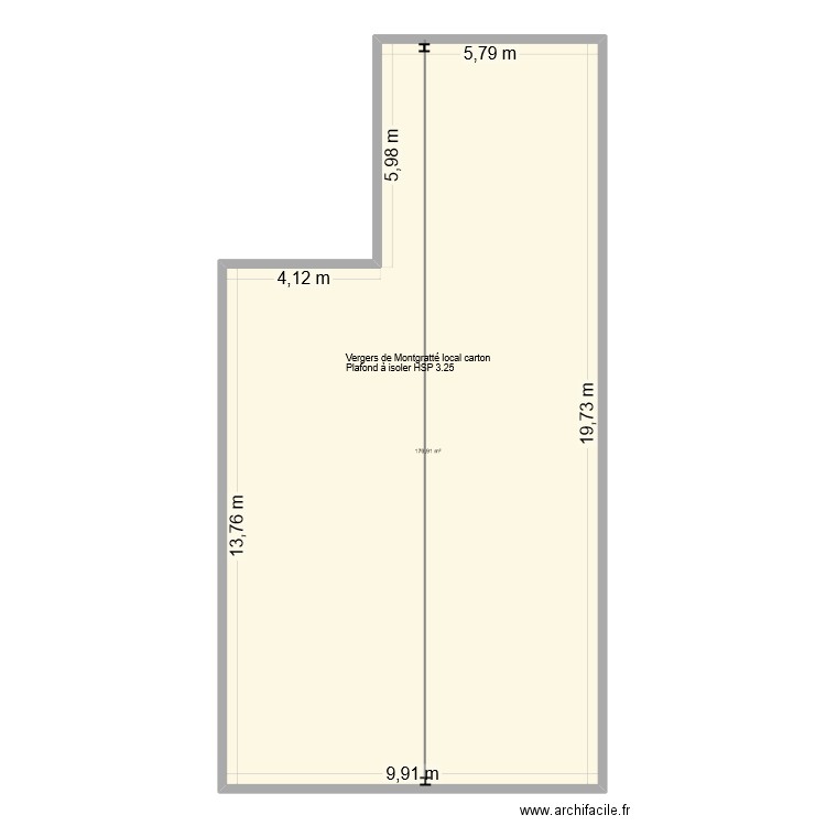 Vergers de Montgratté . Plan de 1 pièce et 171 m2