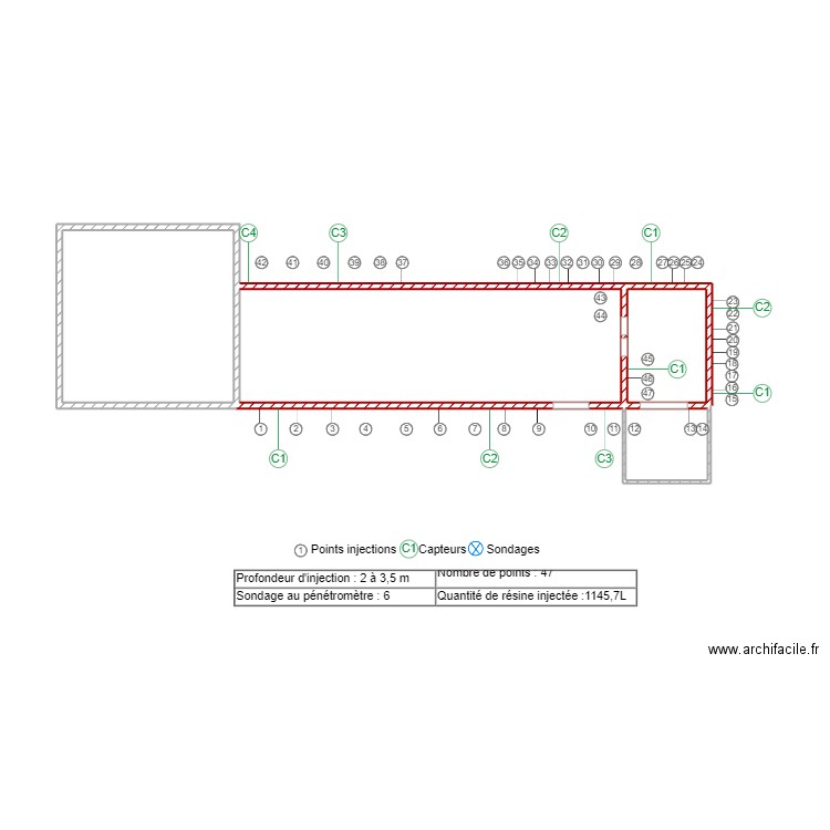 BRAVO. Plan de 4 pièces et 25 m2