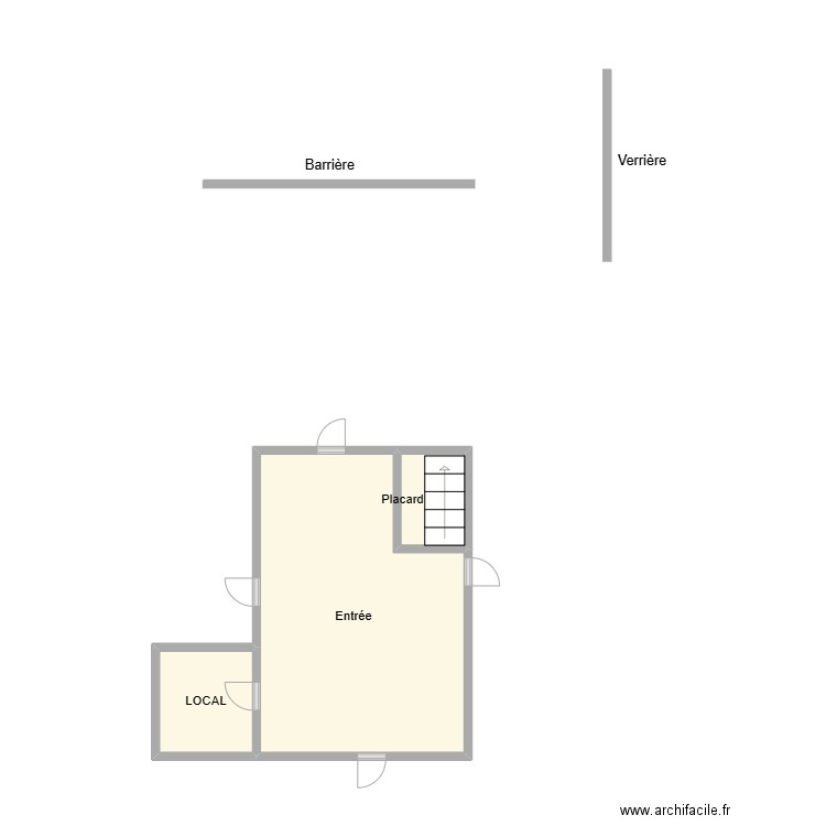 2412 PETIT R+3 G. Plan de 3 pièces et 14 m2