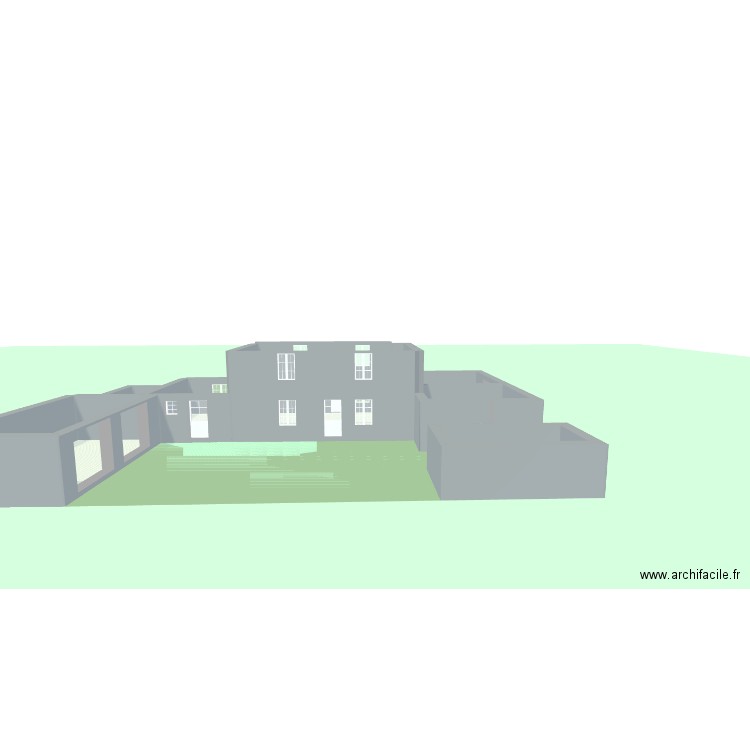 Maison D'origine. Plan de 7 pièces et 178 m2