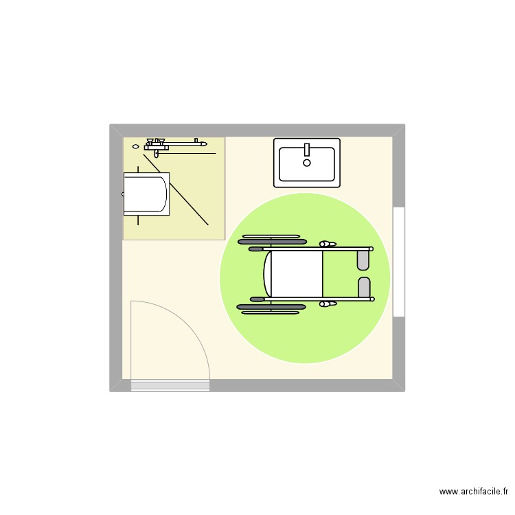 Projet_Vogler. Plan de 1 pièce et 5 m2